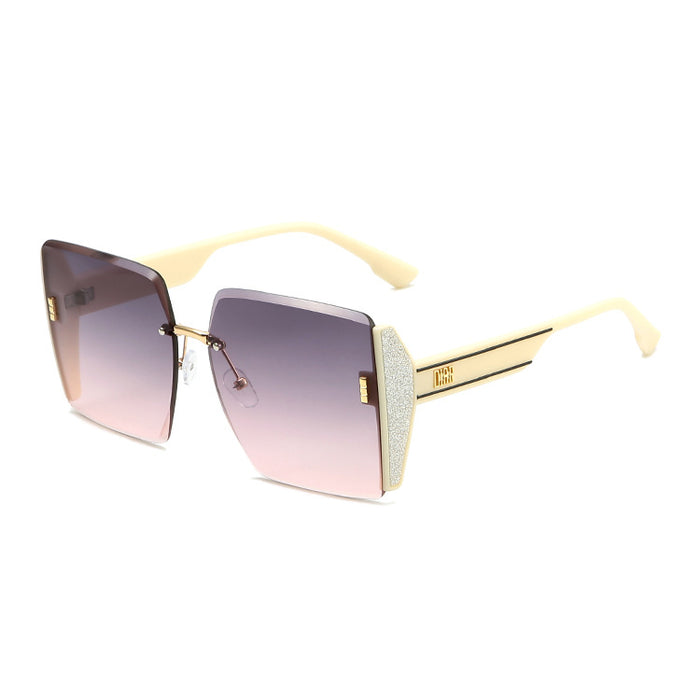 Jewelry WholesaleWholesale Large Frame Square Cut Rimless Sunglasses JDC-SG-KaiX021 Sunglasses 凯祥 %variant_option1% %variant_option2% %variant_option3%  Factory Price JoyasDeChina Joyas De China