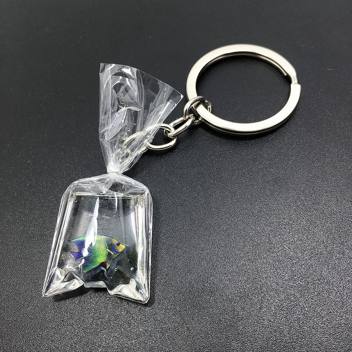 Wholesale Tropical Fish Transparent Resin Keychain MOQ≥2 JDC-KC-GSCT002