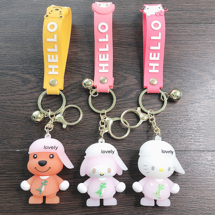 Wholesale Keychain PVC Cute Cartoon Doll Ornament JDC-KC-FeiRun083