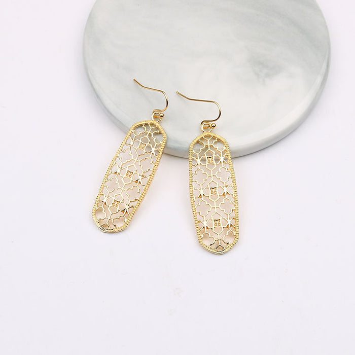 Jewelry WholesaleWholesale Alloy Hollow Earrings MOQ≥2 JDC-ES-LanQ001 Earrings 澜鹊 %variant_option1% %variant_option2% %variant_option3%  Factory Price JoyasDeChina Joyas De China