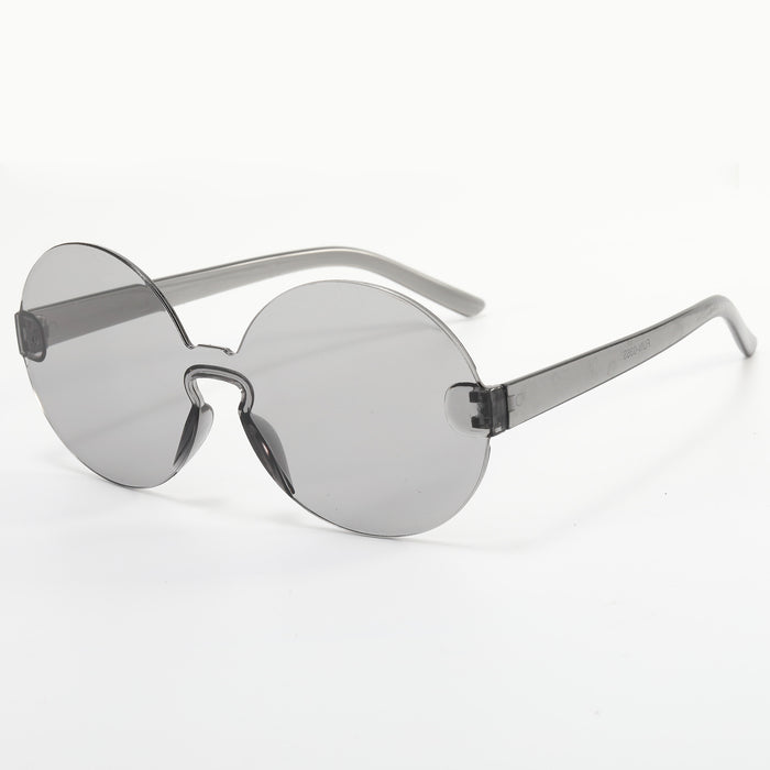 Wholesale Rimless Round PC Lens Candy Color Sunglasses JDC-SG-YuH007