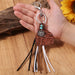 Jewelry WholesaleWholesale Leather Tassel Turquoise Alloy Sunflower Keychain MOQ≥2 JDC-KC-HeYi001 Keychains 合异 %variant_option1% %variant_option2% %variant_option3%  Factory Price JoyasDeChina Joyas De China