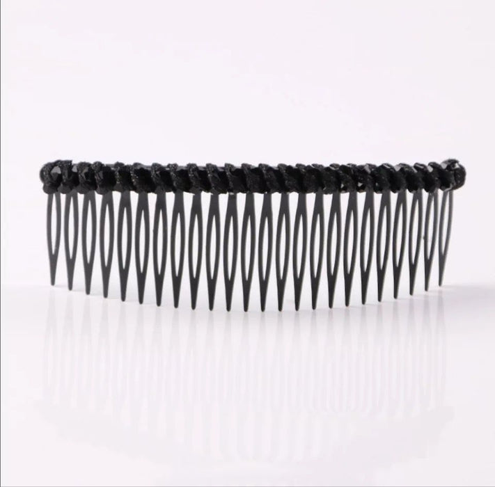 Wholesale Hair Clips Inverted Comb Crystal Plastic JDC-HC-ShiX004