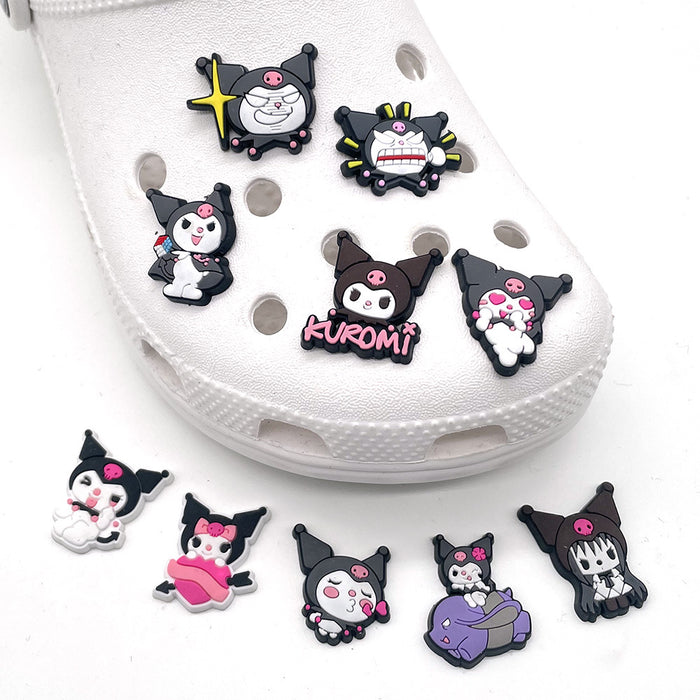 Wholesale set of 10 Cartoon Cute PVC DIY Accessories Croc Charms (M) MOQ≥3 JDC-CCS-WanX029