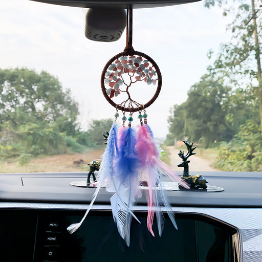 Jewelry WholesaleWholesale Tree of Life Pink Dreamcatcher JDC-DC-MGu012 Dreamcatcher 梦罟 %variant_option1% %variant_option2% %variant_option3%  Factory Price JoyasDeChina Joyas De China