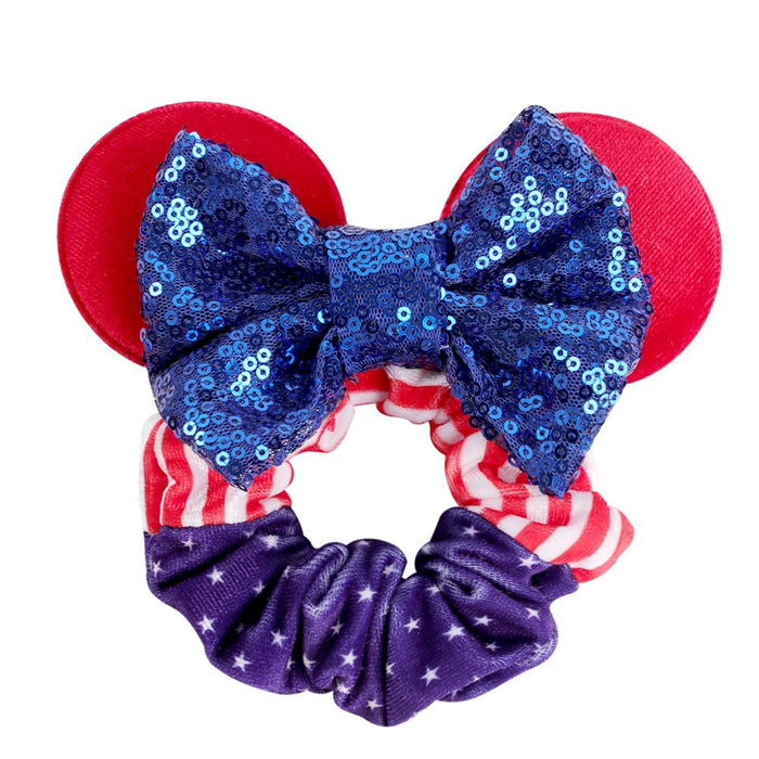 Wholesale cartoon large intestine hair ring children's bow festival style （M）JDC-HS-Danzuo010