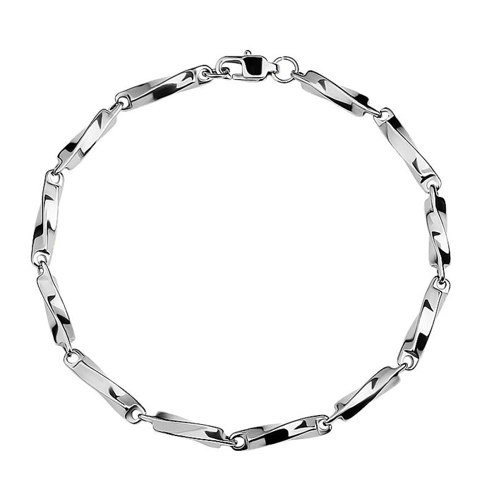 Wholesale stainless steel bracelet twist stick bracelet melon seed chain JDC-BT-KYB001