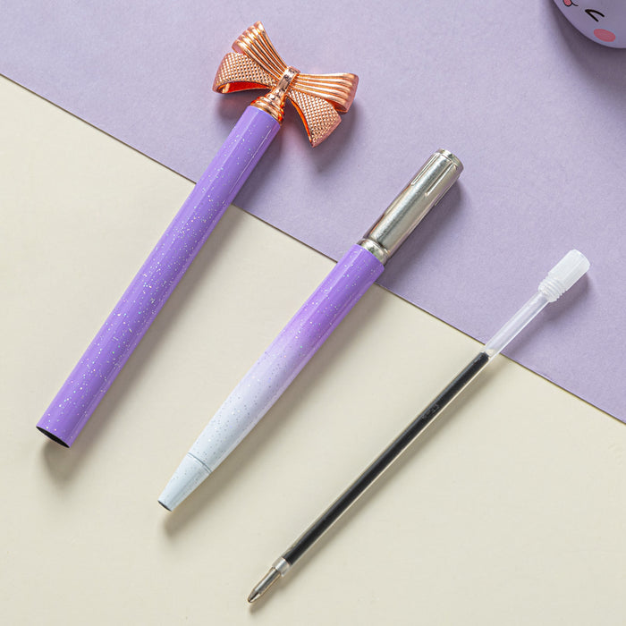 Wholesale Ballpoint Pen Metal Cute Bow Twist JDC-BP-HongD010