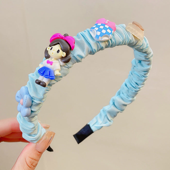 Wholesale cloth children cartoon flower princess headband MOQ≥2 JDC-HD-RXi006