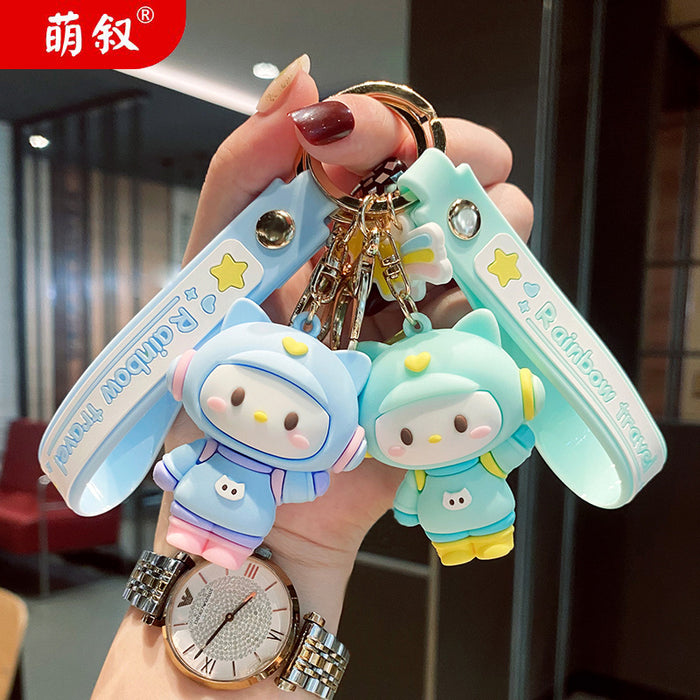 Jewelry WholesaleWholesale soft rubber star lovely creative car keychain (F) JDC-KC-GSXM073 Keychains 萌叙 %variant_option1% %variant_option2% %variant_option3%  Factory Price JoyasDeChina Joyas De China