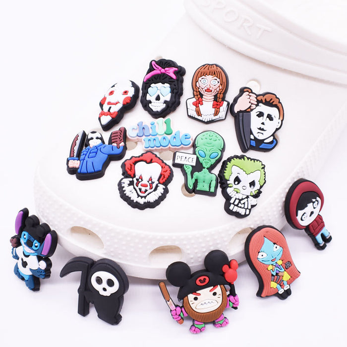 Wholesale Random 100pcs Cartoon Cute PVC DIY Accessories Croc Charms (M) JDC-CCS-RYY030