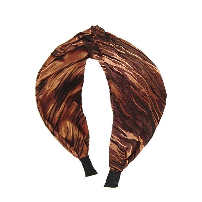 Wholesale Headband Polyester Cross Knotted Wide Edge Elegant MOQ≥2 JDC-HD-HMXS012