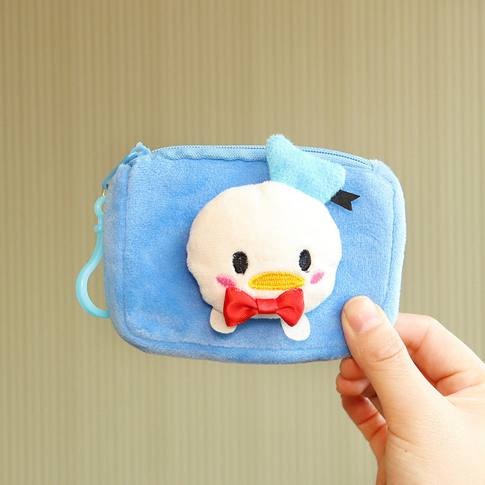 Wholesale keychain wallets cute plush three-dimensional doll card holder key case JDC-KC-Huofan008