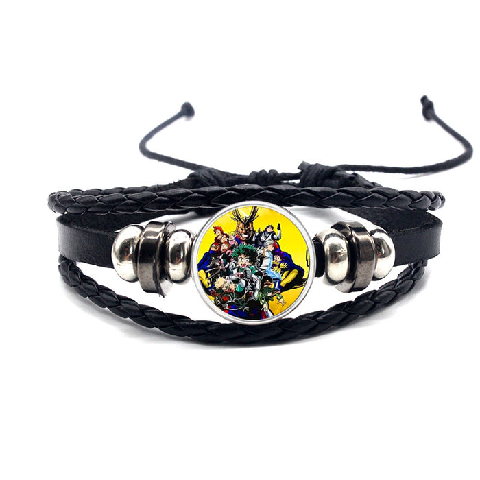 Wholesale Accessories Leather Bracelet Braided Adjustable MOQ≥2 (M) JDC-BT-YanY002