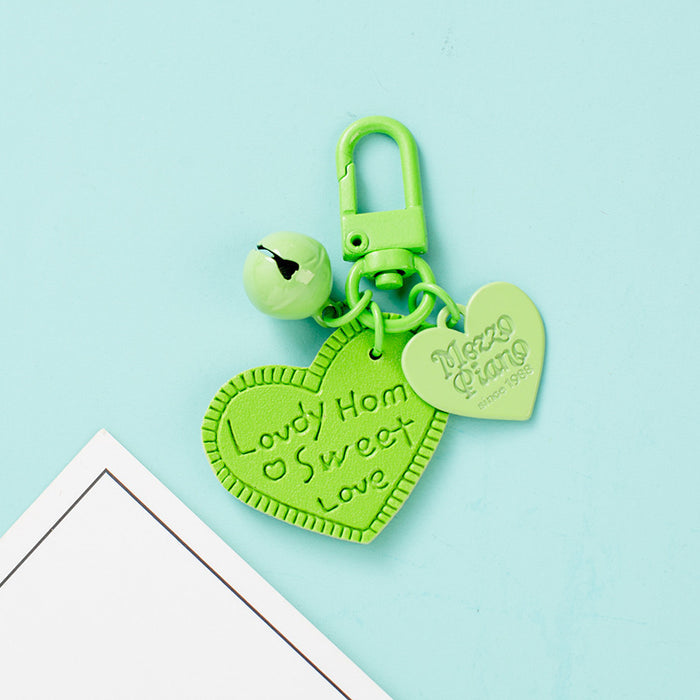 Wholesale Color Heart Leather Keychain JDC-KC-QiaM010