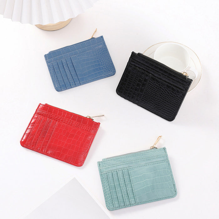 Wholesale PU Stone Pattern Card Holder JDC-WT-HongHua001