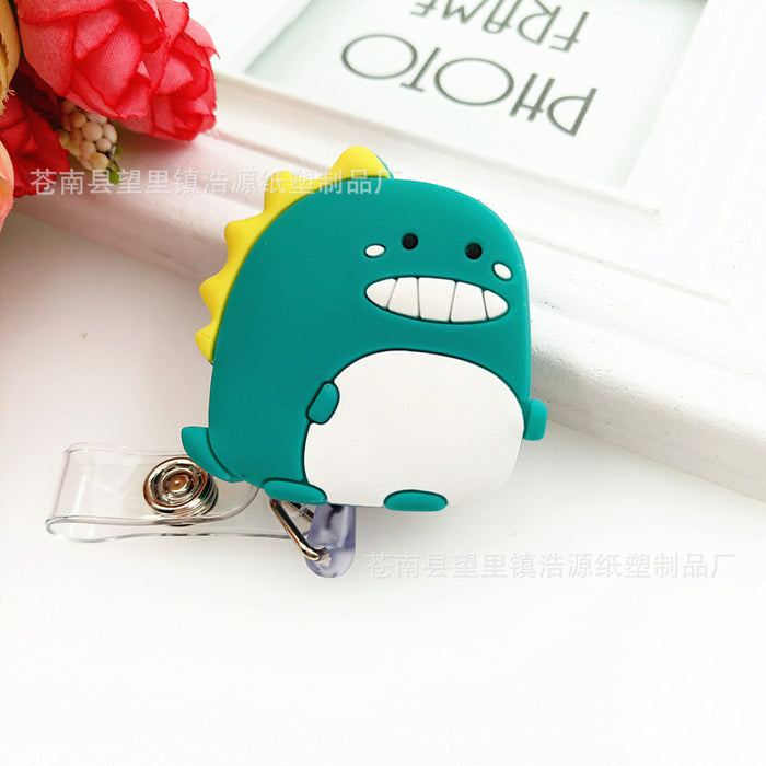 Wholesale Cartoon Fruit Soft Rubber Retractable Keychain MOQ≥2 JDC-KC-HaoYuan001