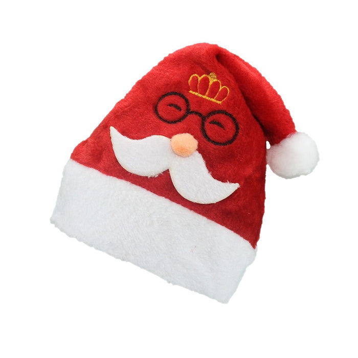 Wholesale Hat Cloth Christmas Embroidery Santa Claus Extended MOQ≥2 JDC-FH-WMing002