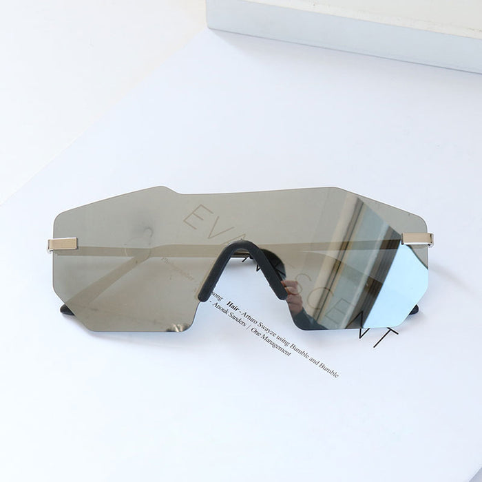 Wholesale Sunglasses Resin Lens Frameless Colorful Metal Frame MOQ≥2 JDC-SG-QingT009