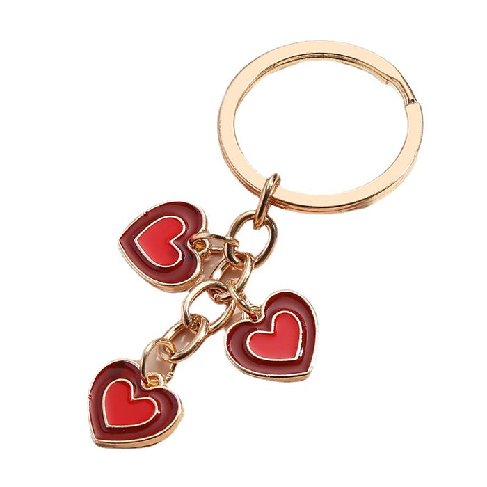 Wholesale Alloy Heart Shaped Keychain Hanging JDC-KC-XHuai001