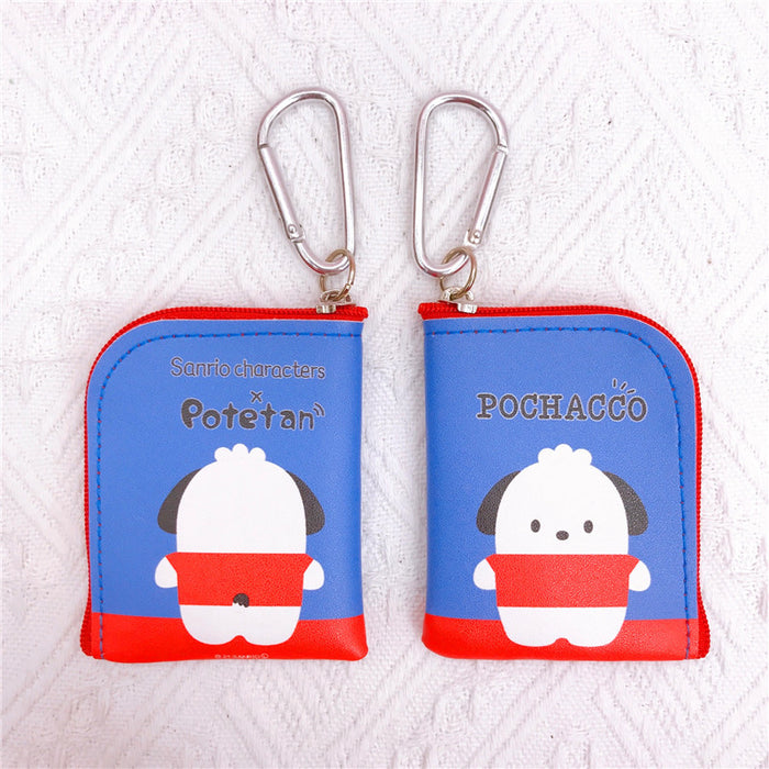 Wholesale Cartoon PU Leather Double Sided Printing Coin Purse Keychain (M) JDC-KC-YaLL011