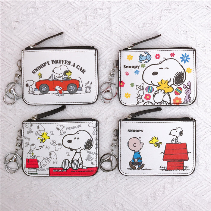 Wholesale Cartoon PU Card Holder Coin Purse Keychain (M) JDC-KC-YaLL009