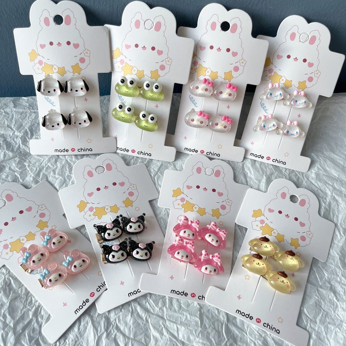 Wholesale Hair Clips Cartoon Resin Metal Set (S) JDC-HC-XingZ005