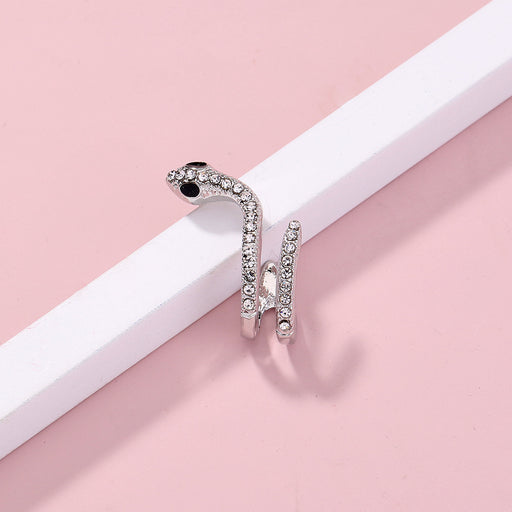 Jewelry WholesaleWholesale geometric diamond-set silver small snake stud earrings JDC-ES-NM029 Earrings 诺铭 %variant_option1% %variant_option2% %variant_option3%  Factory Price JoyasDeChina Joyas De China