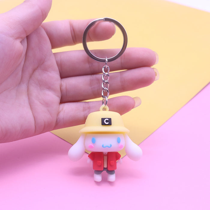 Wholesale cute big ear dog keychain MOQ≥2 JDC-KC-YinShang004