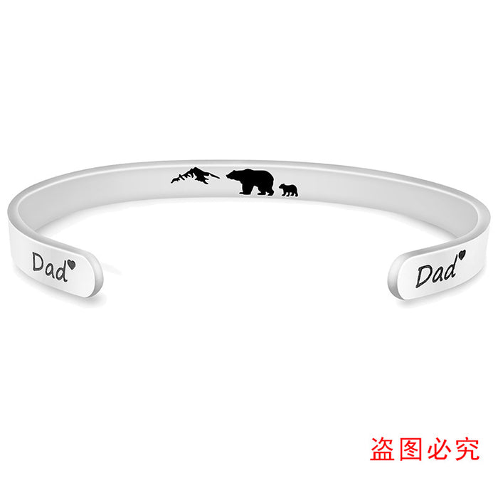 Jewelry WholesaleWholesale stainless steel bear father's Day gift Bracelet JDC-BT-ganggu008 Bracelet 钢古 %variant_option1% %variant_option2% %variant_option3%  Factory Price JoyasDeChina Joyas De China