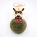 Jewelry WholesaleWholesale French Bulldog Alloy Faux Hair PVC Hairball Pom Pom  Keychain JDC-KC-Zuge017 Keychains 祖格 %variant_option1% %variant_option2% %variant_option3%  Factory Price JoyasDeChina Joyas De China