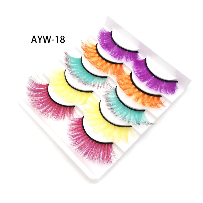 Jewelry WholesaleWholesale Color Messy False Eyelashes 5 Pairs Pack JDC-EY-LDian002 eyelashes 靓点 %variant_option1% %variant_option2% %variant_option3%  Factory Price JoyasDeChina Joyas De China