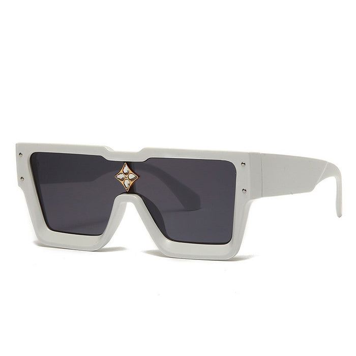 Wholesale Sunglasses PC Large Frame Star One Piece JDC-SG-YuX008