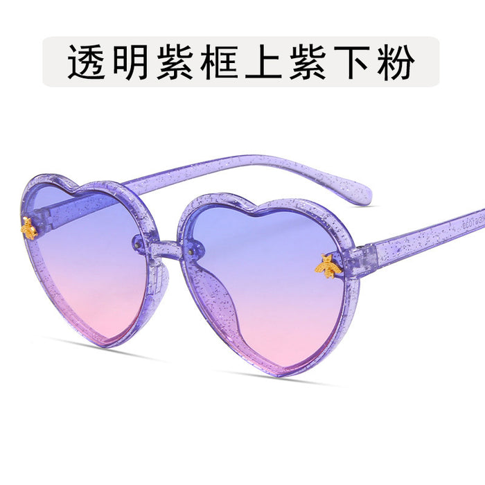 Jewelry WholesaleWholesale Children's Cartoon Little Bee Love Sunglasses JDC-SG-GuangD004 Sunglasses 光度 %variant_option1% %variant_option2% %variant_option3%  Factory Price JoyasDeChina Joyas De China