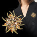 Jewelry WholesaleWholesale Brooch Suit Accessories Crystal Sunflower Pins JDC-BC-DLA001 Brooches 迪丽奥 %variant_option1% %variant_option2% %variant_option3%  Factory Price JoyasDeChina Joyas De China