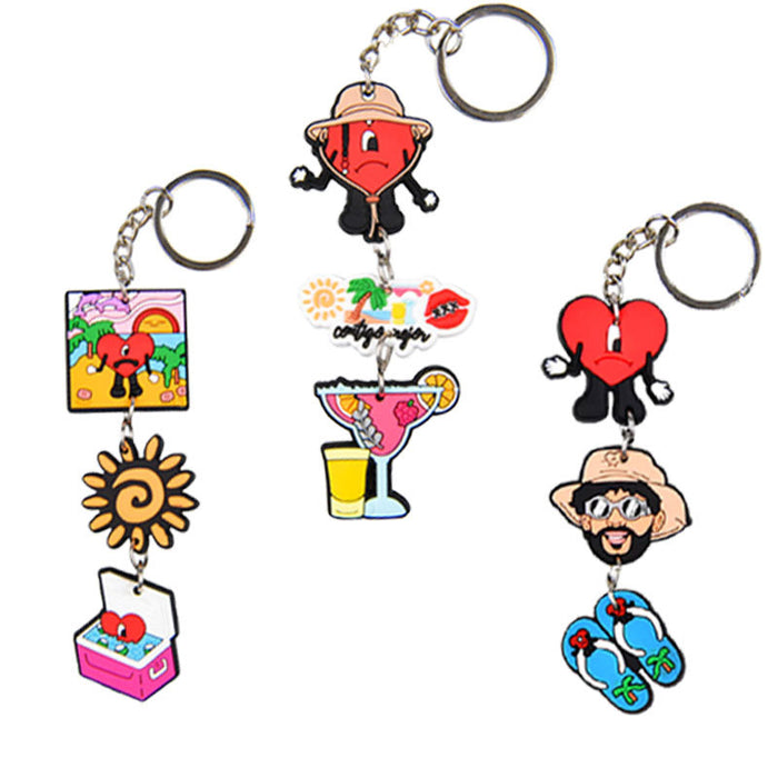 Wholesale Keychains PVC Cute Cartoon Anime(M) MOQ≥10 JDC-KC-BZYH001