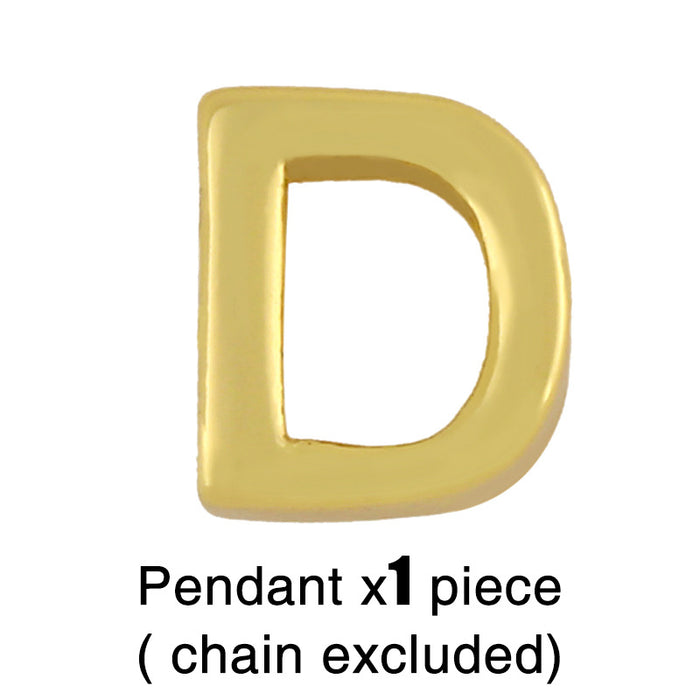 Jewelry WholesaleWholesale 26 English letters glossy gold plated necklace JDC-NE-AS563 Necklaces 翱昇 %variant_option1% %variant_option2% %variant_option3%  Factory Price JoyasDeChina Joyas De China