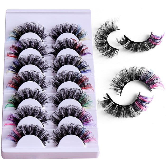 Wholesale Mink Hair Color Thick False Eyelashes JDC-EY-JST001