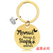 Jewelry WholesaleWholesale Graduation Season Gift Stainless Steel Round Metal Keychain JDC-KC-GangGu015 Keychains 钢古 %variant_option1% %variant_option2% %variant_option3%  Factory Price JoyasDeChina Joyas De China