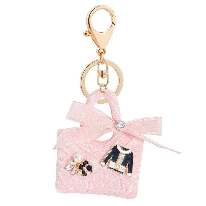 Wholesale keychain pvc small flower bag exquisite cute mini bag MOQ≥2 JDC-KC-CH102