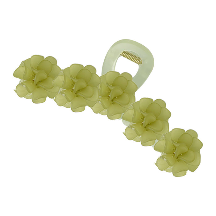 Wholesale acrylic flower garden orchid hair clip MOQ≥2 JDC-HC-Chengfei005