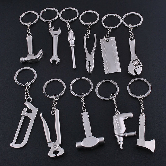 Wholesale Mini Simulation Tool Key Chain Metal Ruler MOQ≥2 JDC-KC-HuaJin001