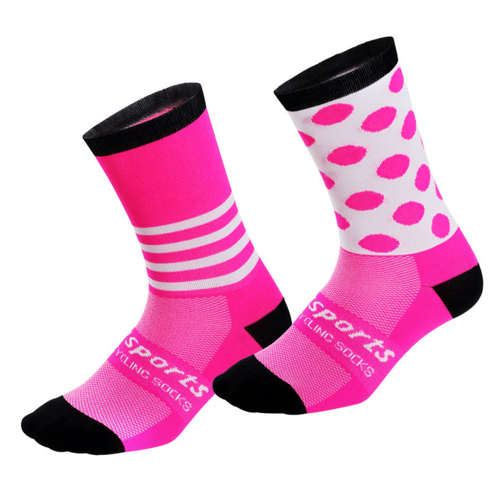 Wholesale Sock Nylon Cycling Socks Cycling Moisture Wicking Mid Tube JDC-SK-QiT003