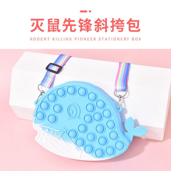 Jewelry WholesaleWholesale Decompression Messenger Bag Silicone Decompression Toy Coin Purse JDC-FT-Bais010 fidgets toy 百思 %variant_option1% %variant_option2% %variant_option3%  Factory Price JoyasDeChina Joyas De China