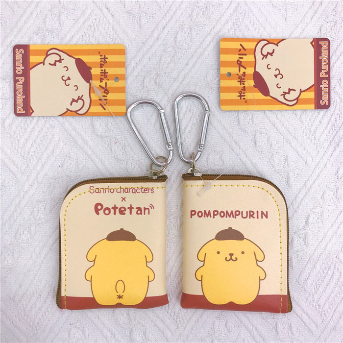 Wholesale Cartoon PU Leather Double Sided Printing Coin Purse Keychain (M) JDC-KC-YaLL011