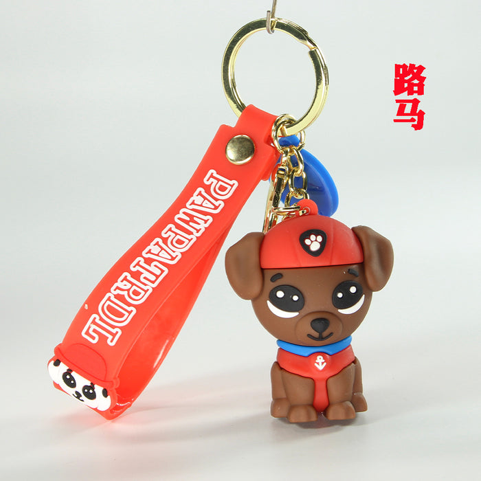 Wholesale Cartoon Dog PVC Soft Rubber Keychain MOQ≥2 JDC-KC-ShengH002