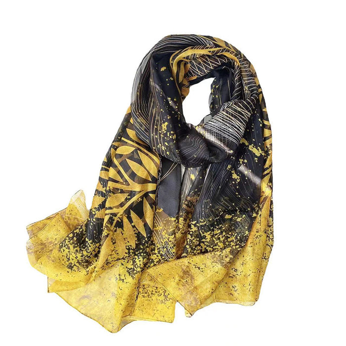 Wholesale Silk Scarf You Soft Yarn Summer Sunscreen Shawl MOQ≥2 JDC-SS-SiYa001