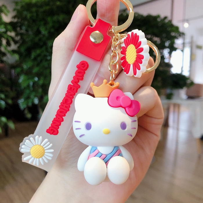 Wholesale daisy keychain cute car keychain JDC-KC-JG234