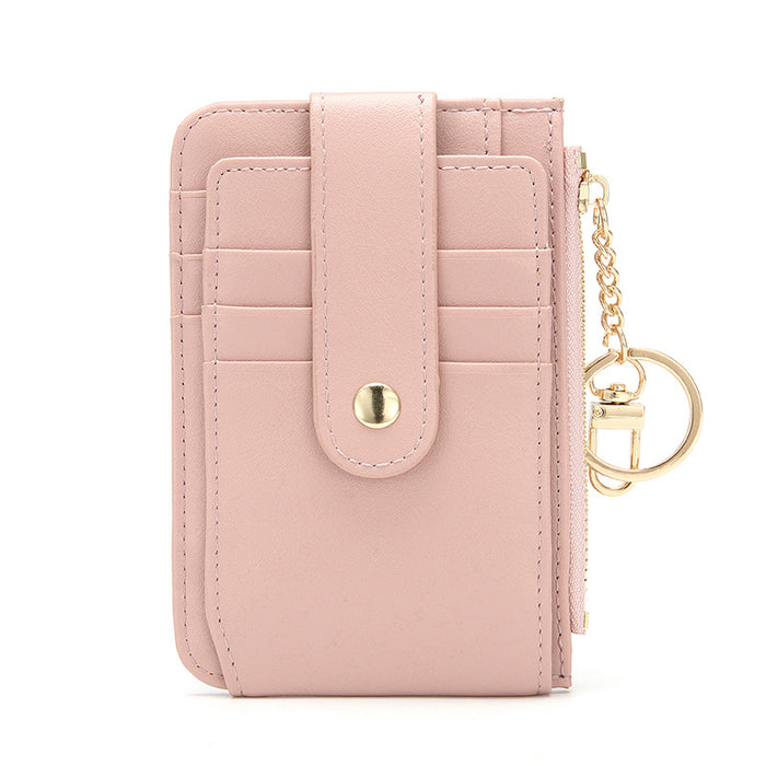 Wholesale PU Leather Card Bag Keychain JDC-KC-HTao001