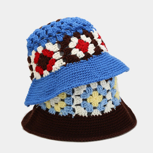 Jewelry WholesaleWholesale Bucket Hat Wool Knitted Flower Sun Hat MOQ≥2 JDC-FH-LvYi010 Fashionhat 吕奕 %variant_option1% %variant_option2% %variant_option3%  Factory Price JoyasDeChina Joyas De China